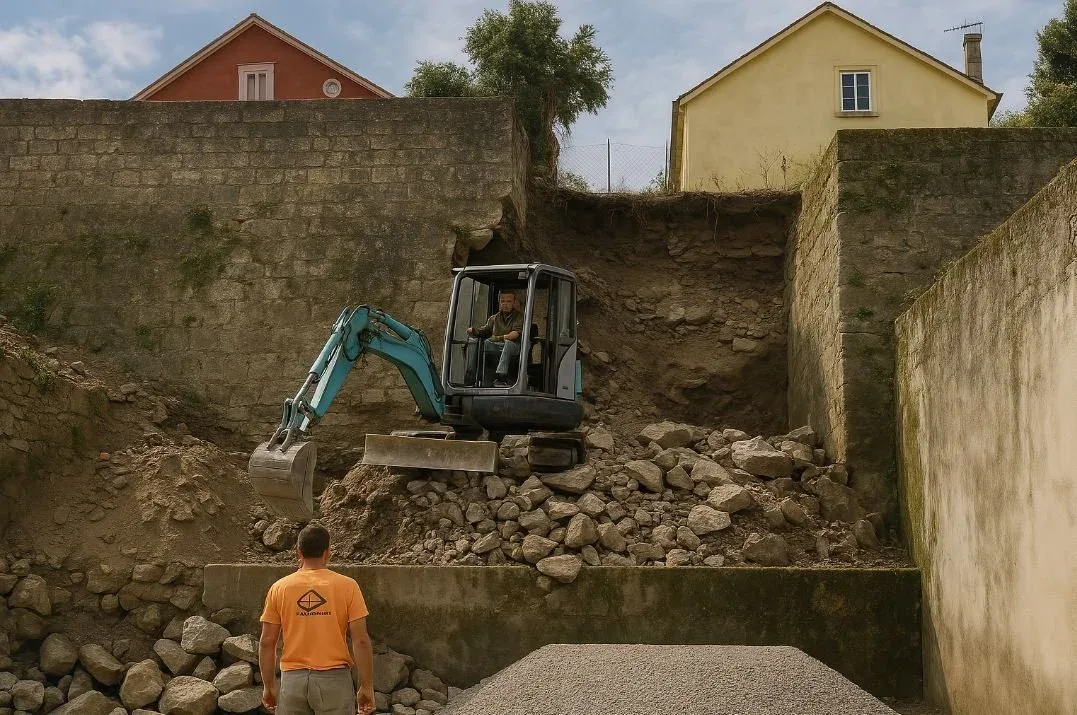 Porque acontecem Derrocadas de Muros de Suporte
